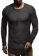 Leif Nelson Herren Pullover Rundhals-Ausschnitt Schwarzer Männer Longsleeve dünner Pulli Sweatshirt Langarmshirt Crew Neck Jungen Hoodie T-Shirt Langarm Oversize LN8133 Anthrazit Medium