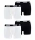 Puma 4 er Pack Boxer Boxershorts Men Herren Unterhose Pant Unterwäsche, Bekleidungsgröße:M, Farbe:301 - White/Black