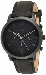 Herren Chronograph Quarz Uhr mit Leder Armband FS5503