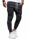 behype. Herren Lange Trainingshose Jogging-Hose Sport-Hose Basic 60-0341 Dunkelgrau M