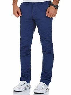 Amaci&Sons Herren Regular Slim Stretch Chino Hose Fit 7009-10 Blau Amaci&Sons Herren Regular Slim Stretch Chino Hose Fit 7009-10 Blau