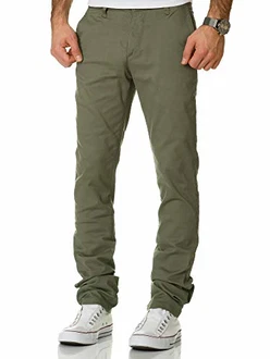 Amaci&Sons Herren Regular Slim Stretch Chino Hose Fit 7009-10 Olive Amaci&Sons Herren Regular Slim Stretch Chino Hose Fit 7009-10 Olive