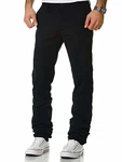 Amaci&Sons Herren Regular Slim Stretch Chino Hose Fit 7009-10 Navyblau