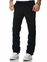 Amaci&Sons Herren Regular Slim Stretch Chino Hose Fit 7009-10 Navyblau