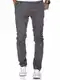 Amaci&Sons Herren Slim Fit Stretch Chino Hose Jeans 7100 Dunkelgrau W32/L32