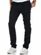 Amaci&Sons Herren Slim Fit Stretch Chino Hose Jeans 7010-09 Navyblau W29/L32