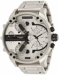 Herren Analog Quarz Uhr mit Edelstahl Armband DZ7421