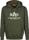ALPHA INDUSTRIES Herren Basic Hoody Sweatshirt, Olive Foncã, 43.73