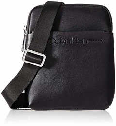 Herren Flex Mini Flat Crossover Schultertasche, Schwarz (Black), 1x1x1 cm