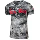 Herren Rundhals Vintage Waschung Washed T-Shirt Kurzarm Slim Fit Design Fashion Top Print Shirt 103, Farbe:Anthrazit, Größe:2XL