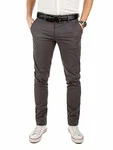 Yazubi Herren Chino Hose Modell Dustin Grau