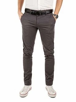 Yazubi Herren Chino Hose Modell Dustin Grau Yazubi Herren Chino Hose Modell Dustin Grau