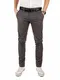 Yazubi Herren Chino Hose, Modell Dustin, Chinohose mit Gürtel, Grau (Magnet 4R193901), W32/L32