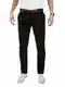 Yazubi Herren Chino Hose, Modell Dustin, Chinohose mit Gürtel, Schwarz (Black 4R194008), W32/L32