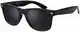 La Optica Original UV400 CAT 3 CE Unisex Sonnenbrille - Farben, Einzel-/Doppelpacks, Verspiegelt, Einzelpack Glänzend Schwarz (Gläser: Grau), 53