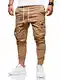 behype. Herren Cargo Chino-Hose Jogger Jeans-Hose 80-8393 Beige W32