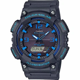 Herren Analog-Digital Quarz Uhr mit Harz Armband AQ-S810W-8A2VEF