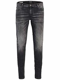 Herren Slim Fit Jeans Glenn Skinny Tapered JJI Glenn ORIGINAL AM, Farben:Schwarz-2, Größe Jeans:28W / 30L