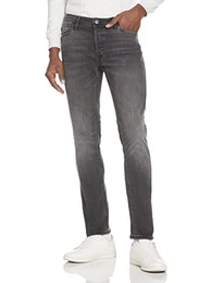 Herren Slim Fit Jeans Glenn Skinny Tapered JJI Glenn ORIGINAL AM, Farben:Schwarz-2, Größe Jeans:32W / 30L