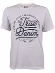 MUSTANG Herren T-Shirt Rundhals Kurzarm Logo Print Schwarz/Weiß/Blau/Grau