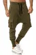 Tazzio Herren Jogginghose Cargohose im Haremstil 19619 Khaki M