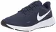 Nike Herren Revolution 5 Sneaker, Blau Midnight Navy White Dk Obsidian, 43 EU