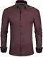 Grin&Bear Herren Hemd, weinrot, Slim, M, SH335