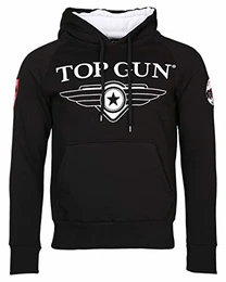 Herren Sweatshirt Kapuzenpullover TG2019-1012 (M, Black)