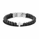 Fossil Herren-Strangarmbänder Edelstahl Achat JF03120040