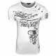 Rusty Neal Herren T-Shirt Slim Fit mit Vintage Used Waschung Washed A1-RN-15194, Größe:M, Farbe:Weiß