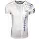 Rusty Neal Herren T-Shirt Slim Fit mit Vintage Waschung Washed Stars A1-RN-15191, Größe:M, Farbe:Weiß