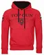 Top Gun Herren Sweatshirt Kapuzenpullover TG2019-1012 (M, Red)