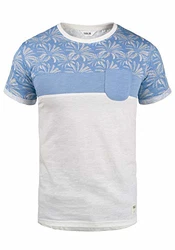 !Solid Herren T-Shirt Kurzarm Shirt Florian Rundhals-Ausschnitt Sky Blue