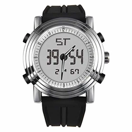 Männer Uhren Analog Digital Sport Armbanduhr für Mann Hintergrundbeleuchtung Silikonband Military Classic Design