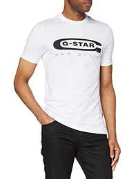Herren T-Shirt Graphic Logo 4, Weiß (White Weiß (Weiß 110)), Medium