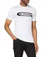 G-STAR RAW Herren T-Shirt Graphic Logo 4, Weiß (White Weiß (Weiß 110)), Medium