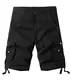 AYG Cargo Vintage Shorts Männer Bermuda Shorts Herren Kurze Sommer Hosen Schwarz, 32