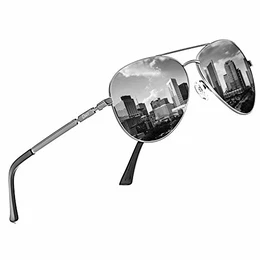 Coole Fliegerbrille Sonnenbrille Klassische Unisex Pilotenbrille UV400 Filterkategorie 3 CE 3025K (Gestell: Gunmetal, Gläser: Grau)