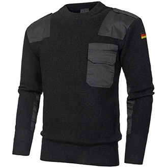 urbandreamz Bundeswehr Pullover Schwarz