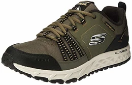 Escape Plan 51591 Sneaker Herren, Grün (Olive Leather/Mesh/Black Trim Olbk), 43 EU