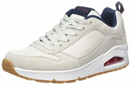 Herren UNO STACRE Sneaker, Off-White Leather/Pu/Trim, 43 EU