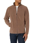 Amazon Essentials Herren Polar-Fleecejacke mit durchgehendem Reißverschluss Braunheide