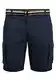 Blend Brian Herren Cargo Shorts Bermuda Kurze Hose Mit Gürtel Regular Fit, Größe:M, Farbe:Navy (70230)