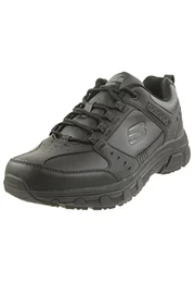 Oak Canyon Redwick Herren Trainer, Black Leather Synthetic Textile Black Trim, 43 EU