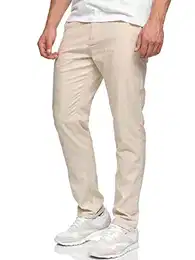 Herren Haverfield Stoffhose aus Leinen & Baumwolle Herrenhose Freizeithose Männer Fog M