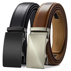 CHAOREN Gürtel Herren Automatik Ratsche (2er-Pack) Schwarz