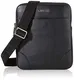 Guess Herren Manhattan Schultertasche, Schwarz (Black), 2x23x19 Centimeters