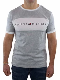 Herren T-Shirt Kurzarm CN Tee Logo Flag UM0UM01170-004 Grau M