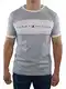 Tommy Hilfiger Herren T-Shirt Kurzarm CN Tee Logo Flag UM0UM01170-004 Grau M