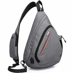 KAKA Sling Bag Crossbody Rucksack Grau